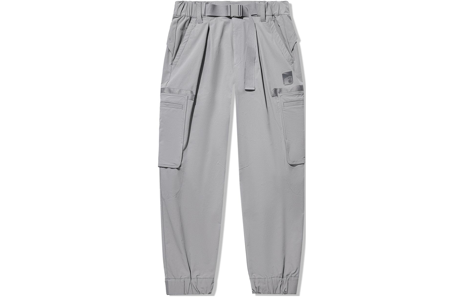 Li Ning x CHENGLONG,LIANMINGKUAN Casual Pants Men s Gray AYKU143-3 S