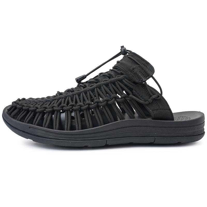 

Summer handmade shoes Classic and trendy styles Daily outdoor leisure street beach shoes Comfortable Hot selling -48 48 чорний