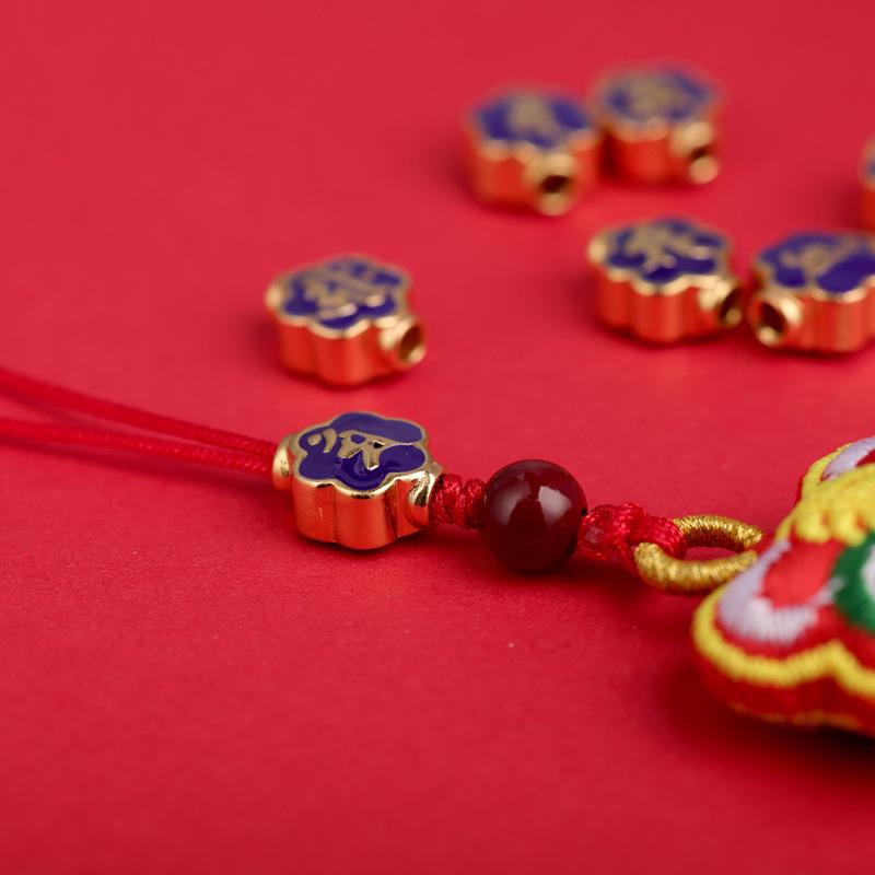 Zodiac Guardian Cloisonné Buddha Beads: Eight Guardians & Birth Year Charms
