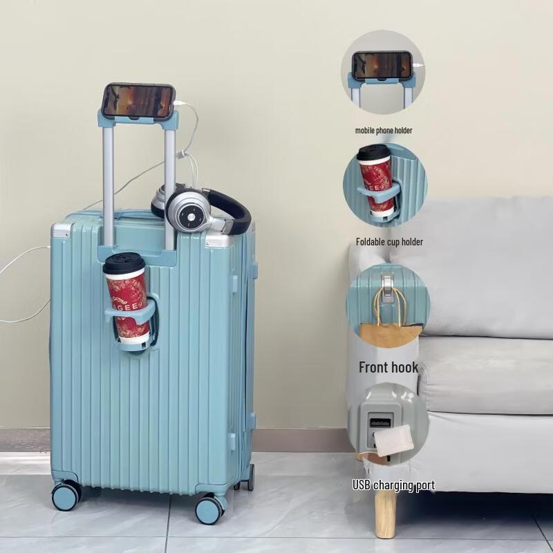 JOURHEY SHI Langlebiger ABS Spinner Koffer