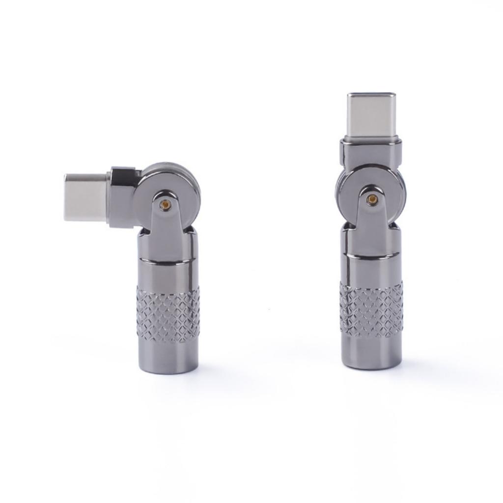 Adaptér Typ C na Typ C 60W Pravý úhel Samec na Samici pro Laptop Telefon Tablety pro Rychlé Nabíjení