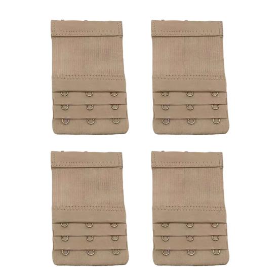 4Pcs Bra Extenders, Adjustable Bra Extenders 2 3 4 Hooks, Bra Band Hooks Replacement, Stretchy Bras Extension Straps for Pregnant Women