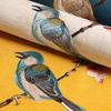 Cotton Linen Cushion Cover Crab-apple Flower Bird Embroidery Throw Pillow Case Decorative Covers For Living Room Sofa Home Decor