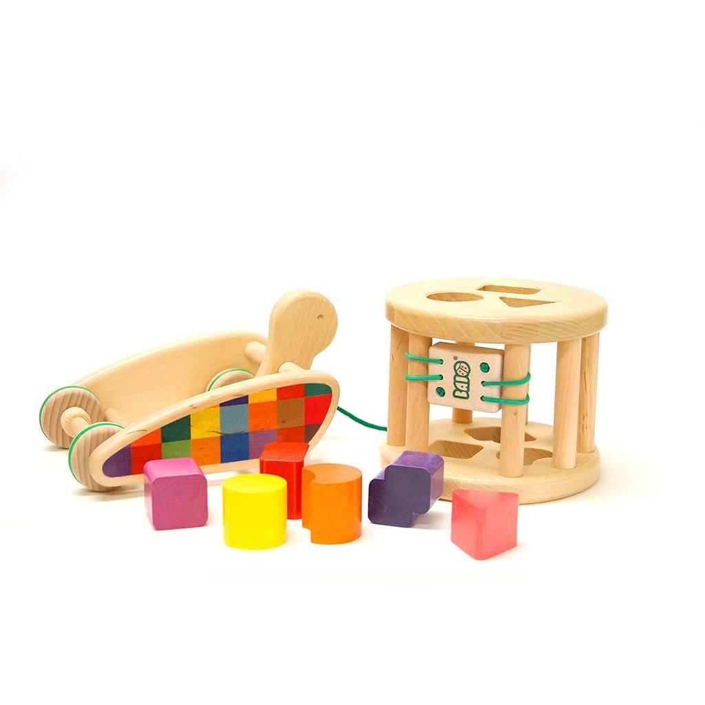 BorneLund BAJO Colorful Pull Toy Around 1 and a Half Years Old BAJ37840