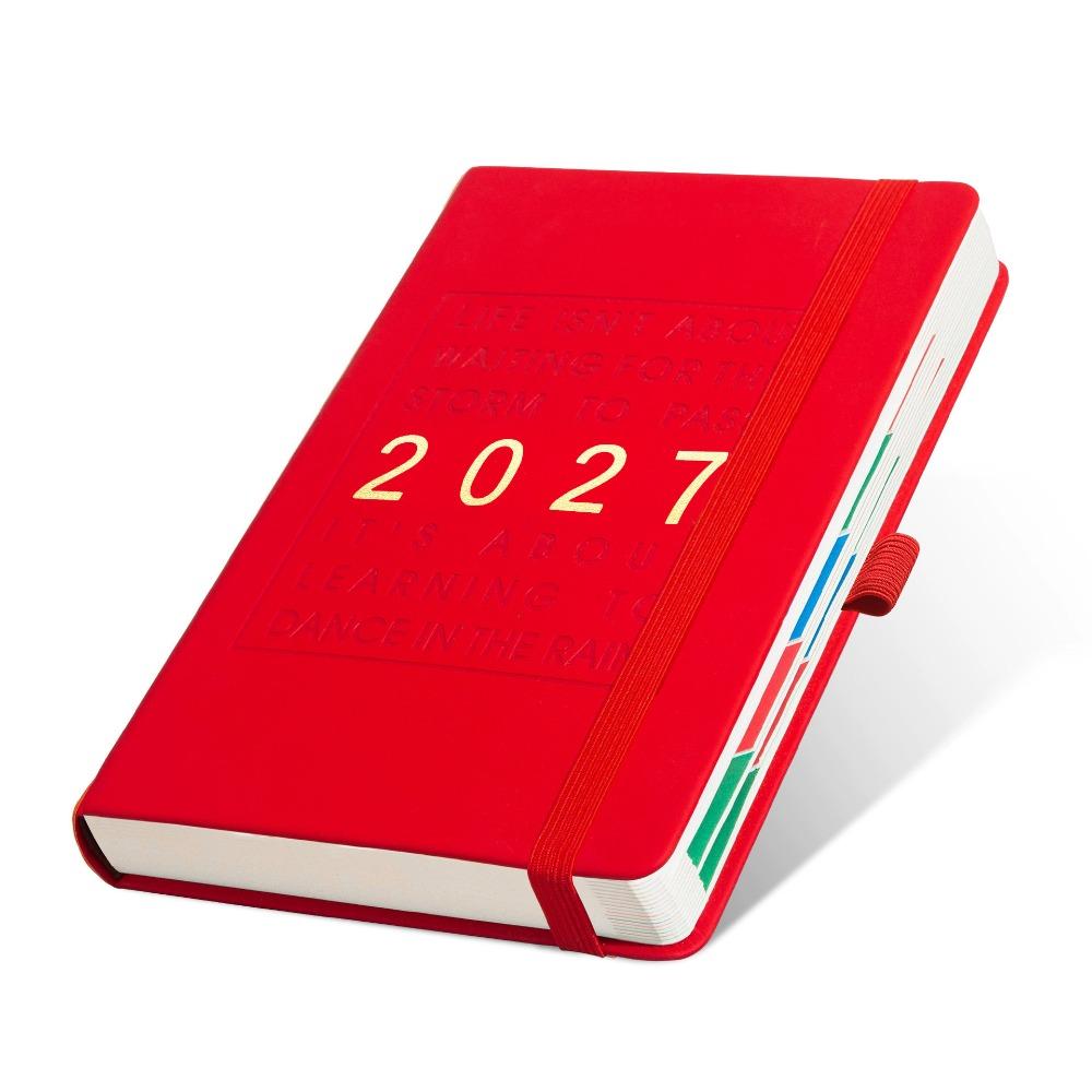 English 2027 Schedule Planner Notepad 12 Months To-do List Notebook  School Office Supplies