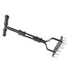 36 Inch Lawn Aerator with 15 Iron Spikes T Handle Manual Soil Aerating Tool Set for Yard Garden