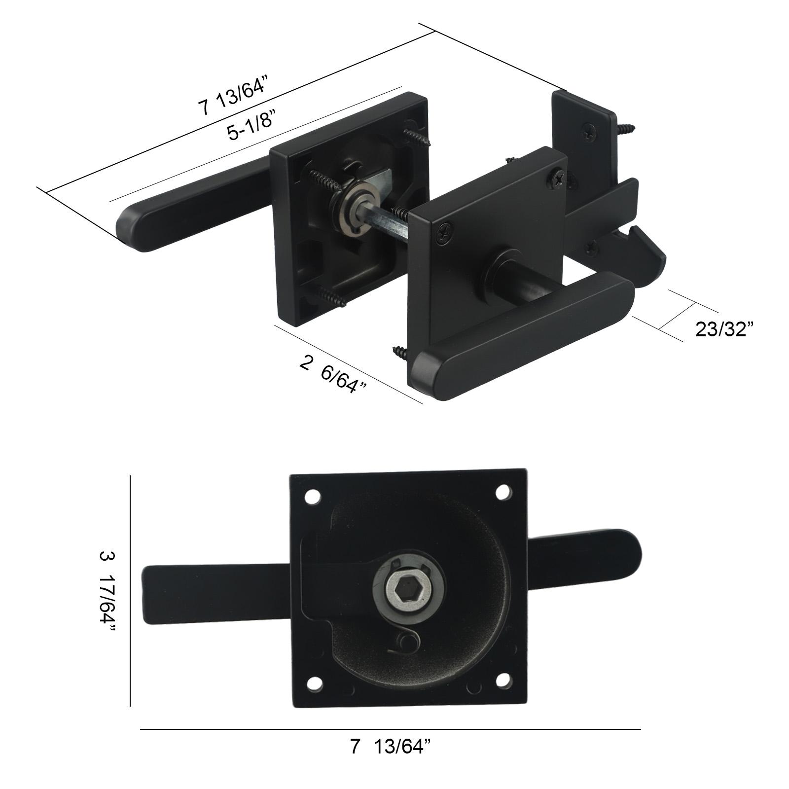 

Double Sided Aluminum Barn Door Latch Designed for Secure Closure with Handles on Both Sides Providing Safety and Convenience China Mainland