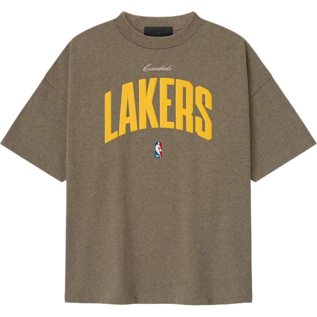 Fear of God Essentials NBA Lakers T-shirt anni '90 Homestead Heather Unisex Top Grigio 125NB252205F