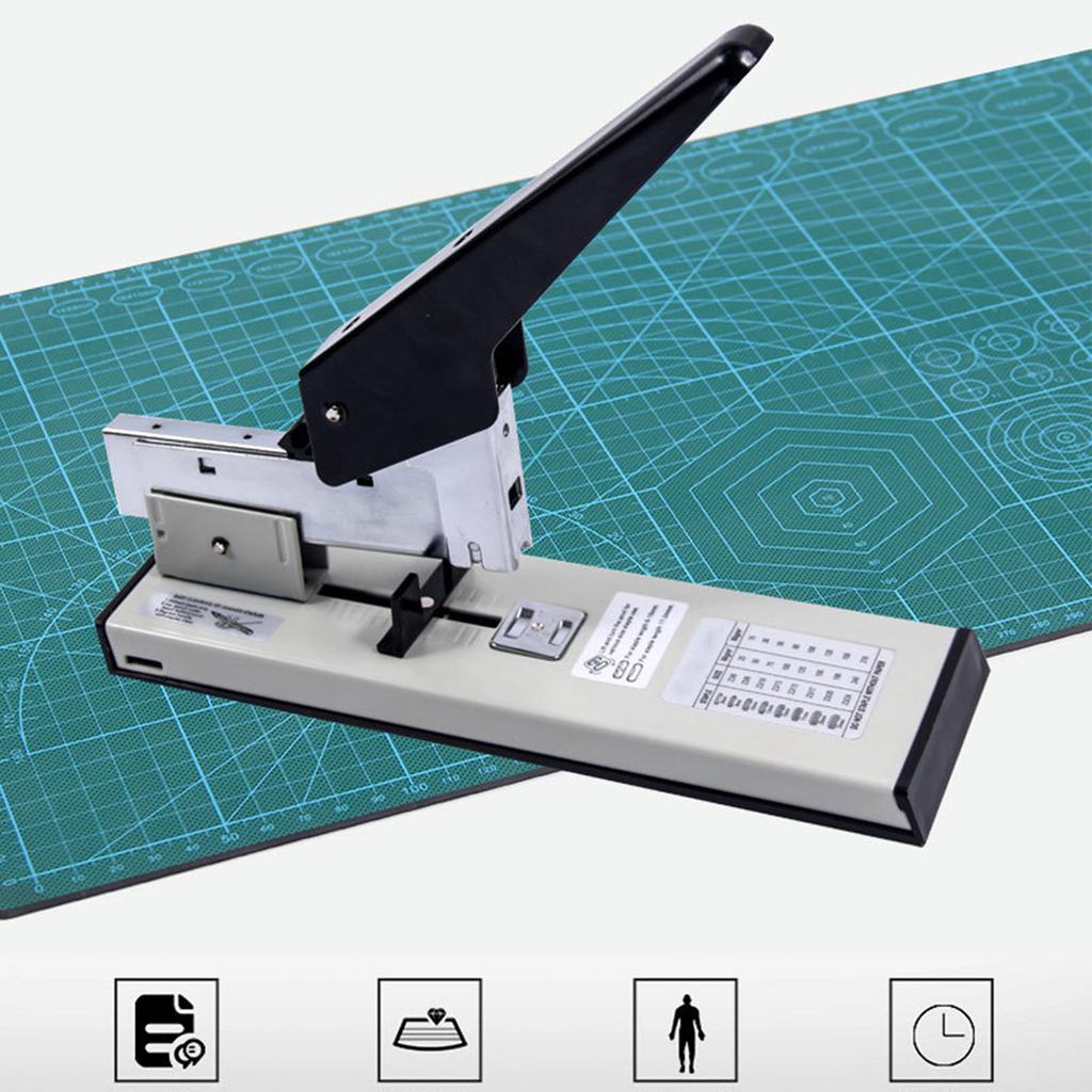 Stapler Heavy Duty Large Metal Painted Handle Steel Iron Rubber Comfortable Grip Office Stapler for 