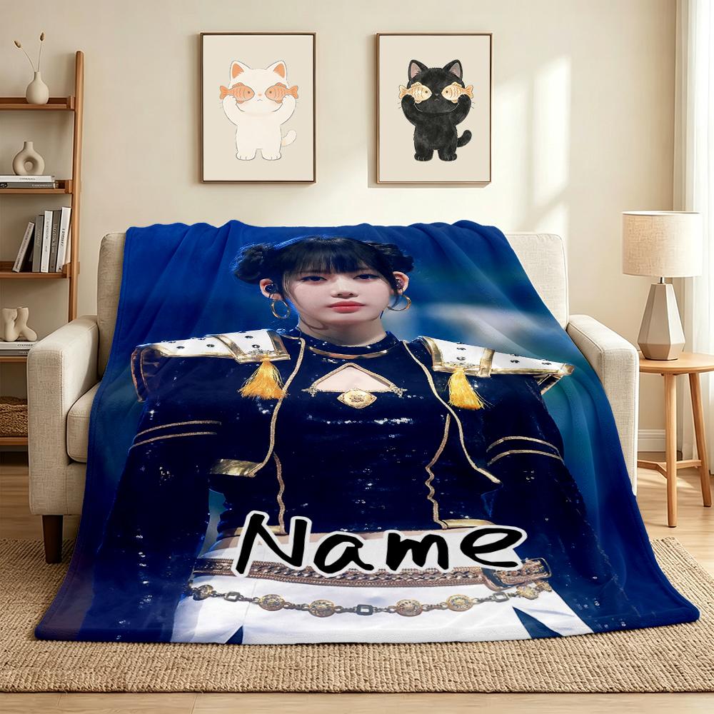 Custom Name Sword Warrior Flannel Blanket Throw Blanket Soft Warm Sofa Bed Home Decor Unique Gift