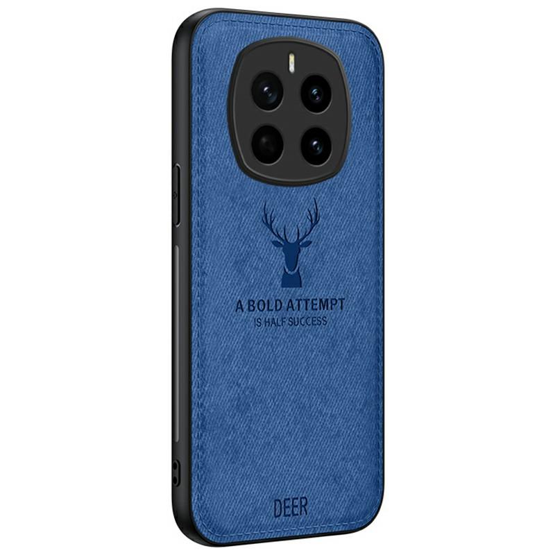 

Чохол для Honor Magic7 5G, гібридний чохол для телефону з малюнком оленя, текстурою тканини з PU шкіри Blue