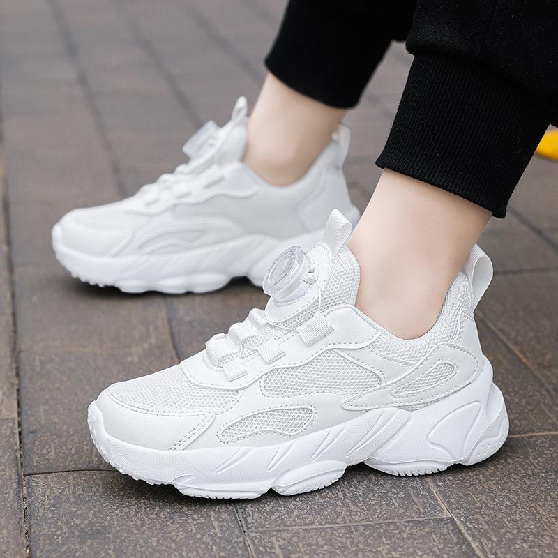 Mesh Children Sports Shoes Breathable White Sneakers for Boys and Girls Spring Summer Autumn Casual Teenager Shoes