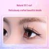 Self-Adhesive Natural Fishtail False Eyelashes - Beginner-Friendly, No Glue Needed, Wide Band