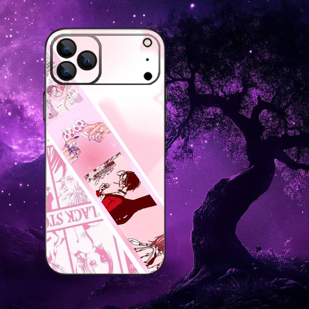 N-Nana Osaki Anime Phone Case For iPhone 17,16,15,14,13,12,Pro,Max,Plus,E,SE4,Air,Mini Black Soft Box iPhone17