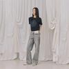 LAP Washed Slit Cut Wide Pants Ar3Dp861