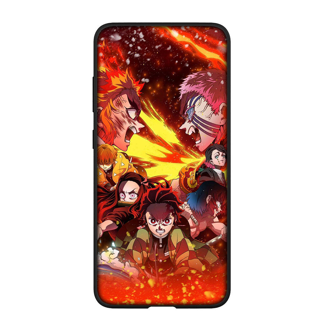 Phone Case for iPhone 17 16 15 Plus Huawei P30 P20 Lite Redmi Note 14 12 11 13 Pro Max OPPO A60 A80 A40 A18 Kamado Tanjirou Demon Slayer Cartoon Cover