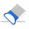 1 Piece of Colorful Onion Slicer for Easy Onion Cutting. Kitchen Stainless Steel Onion Fork Onion and Potato Fixed Slicer