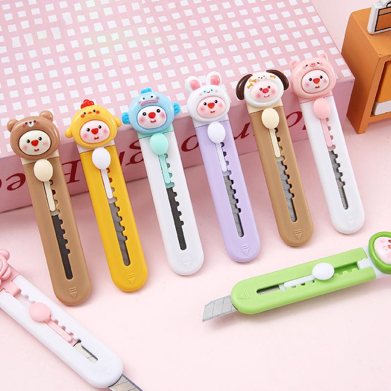 

Милый мультяшный кавайный мини-портативный универсальный нож, распаковка, экспресс-распаковка, артефакт, студенческие школьные принадлежности, офисные принадлежности