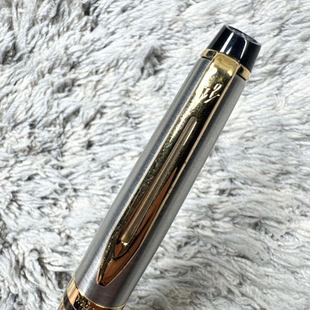 Used WATERMAN Ballpoint Pen Silver Gold