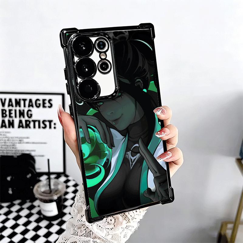 V-Valorant Sage Soft Phone Case For Samsung Galaxy S26 Ultra S25 Edge S24 FE S23 Plus S22 S21 + S20 Plating Anti-Fall Fundas