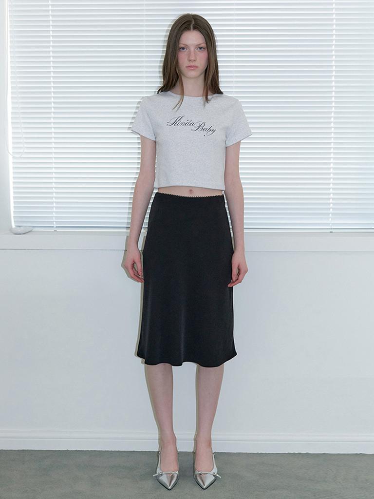 Kinder Baby Petit Lace Midi Skirt - Black