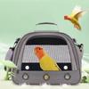 Portable Bird Travel Carrying Box Transport Bird Cage with Stainless Steel Tray Pet Multifunctional Parrot Bird Bag Outdoor