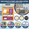 Decorably 14 Geometry Math Posters for Middle School, 11x14in Educational, Matte-Laminated Classroom Decor - for Hallways, Bulletin Boards, Home
