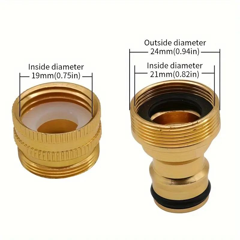 15-23mm Universal Schlauchhahnadapter Wasserhahnanschluss Gartenwasserschlauch Rohrfitting Wasserhahnadapter Bewässerung Gartengeräte