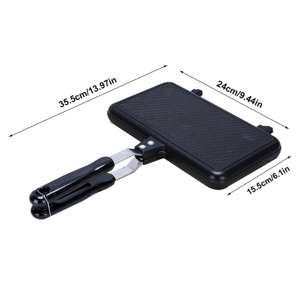 Hot Sandwich Hot Sandwich Direct Hot Sandwich Gas Stove Good Heat Separate Hot Direct Home Use Maker, Cooker, Flame, Toaster, Double-sided Cooking,