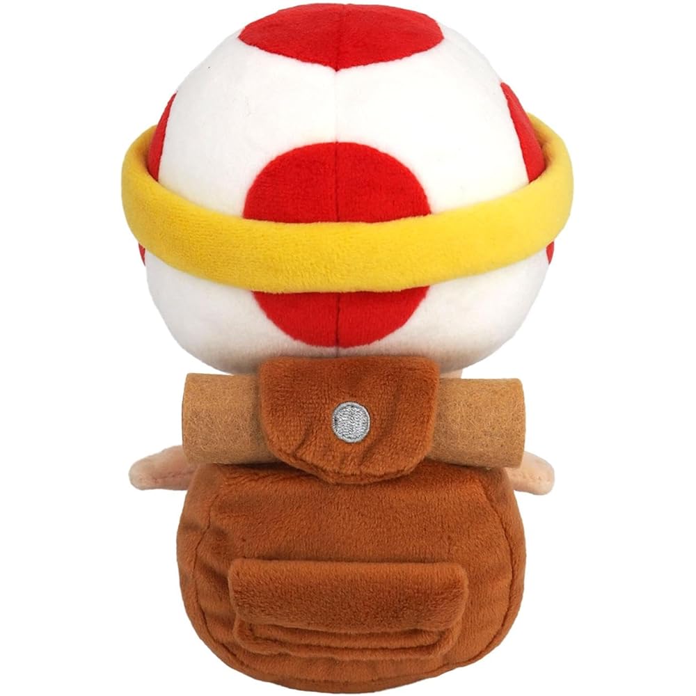 San-ei Trading Toad Captain Plush Toy 12x15x18cm Soft Stuffed Animal