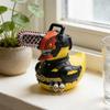 Horror Chainsaw Duck Figurine Small Resin Duck Statue Collectible Funny Duck Sculpture for Dashboard Home Office Desktop Decor