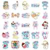 50 Soft Cute Retro Showa Japanese Cartoon Animal Stickers for DIY Fridge or Milk Tea Cup Decorations (50 Sheets)