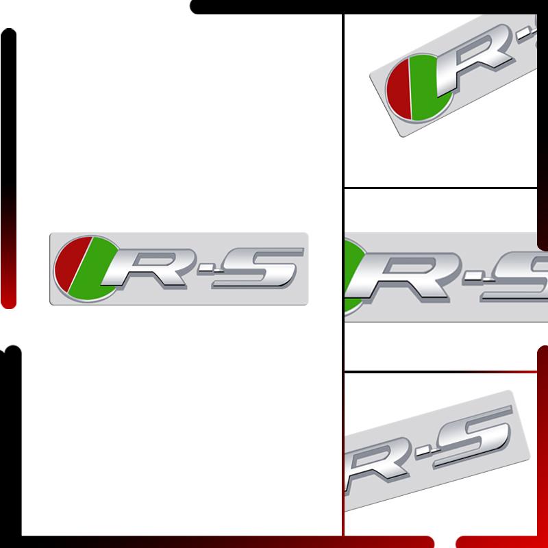 Metal Car Body R SPORT Grille Emblem Badge 3D Sticker Tail Decals For R-S XE XF XJ XK XJR XFR F-PACE Accessoroies