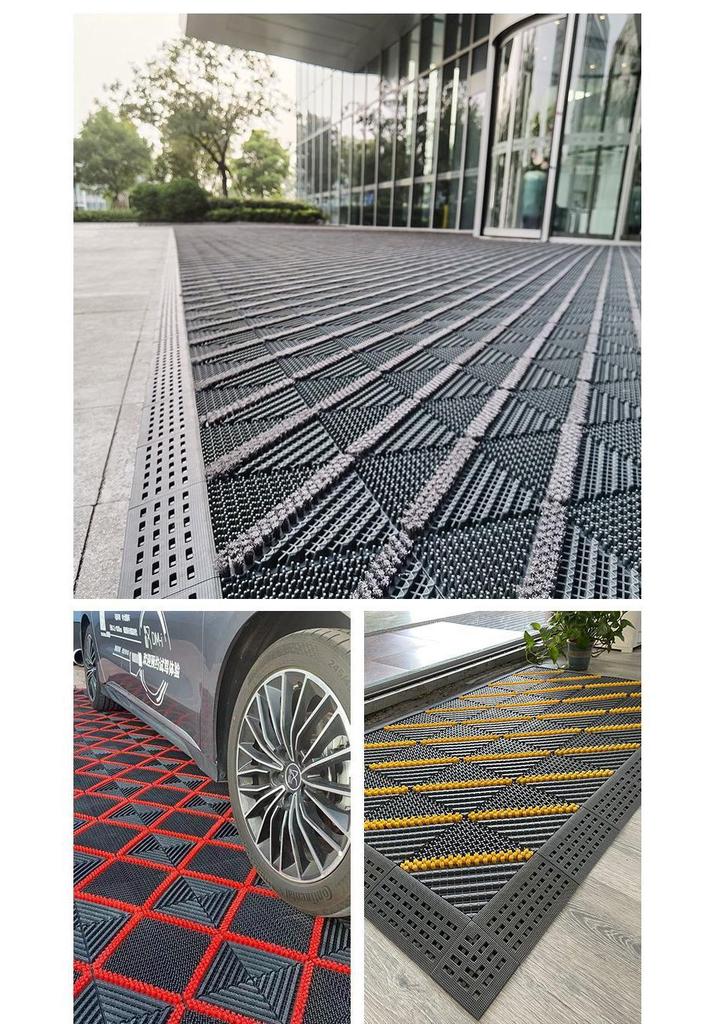 Interlocking Anti-Slip Outdoor Entryway Dirt & Dust Removal Mat