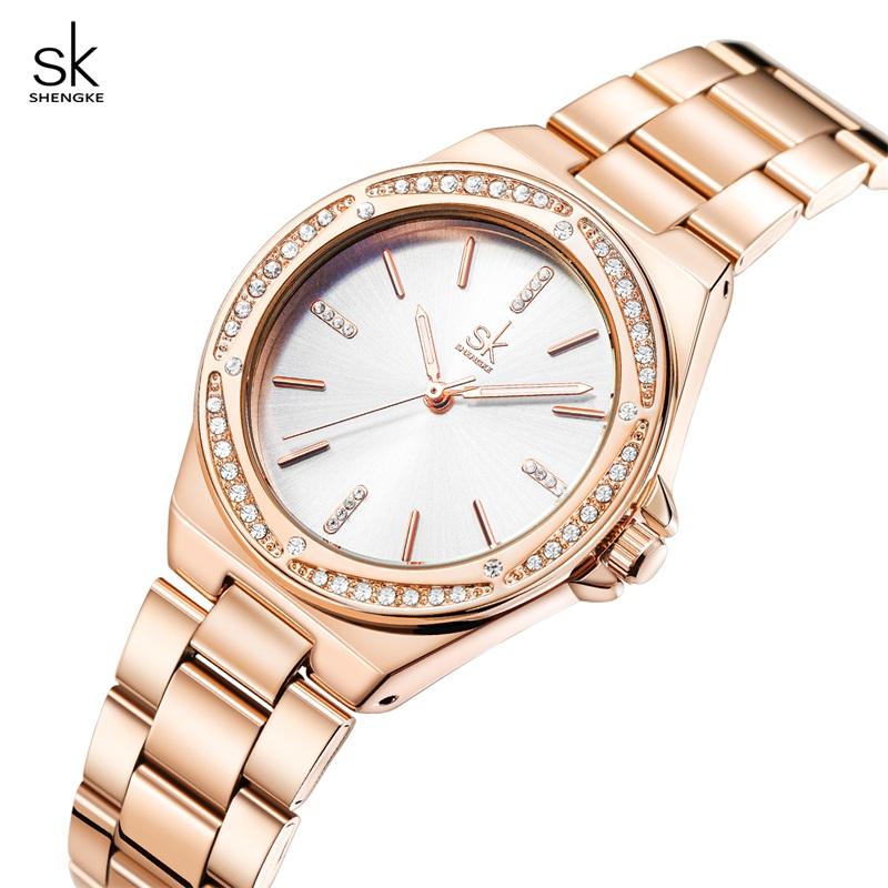 SHENGKE Mode-Design Damen Quarz-Armbanduhren, elegante Damenuhren, Top-Luxus-Geschenkuhr für Damen