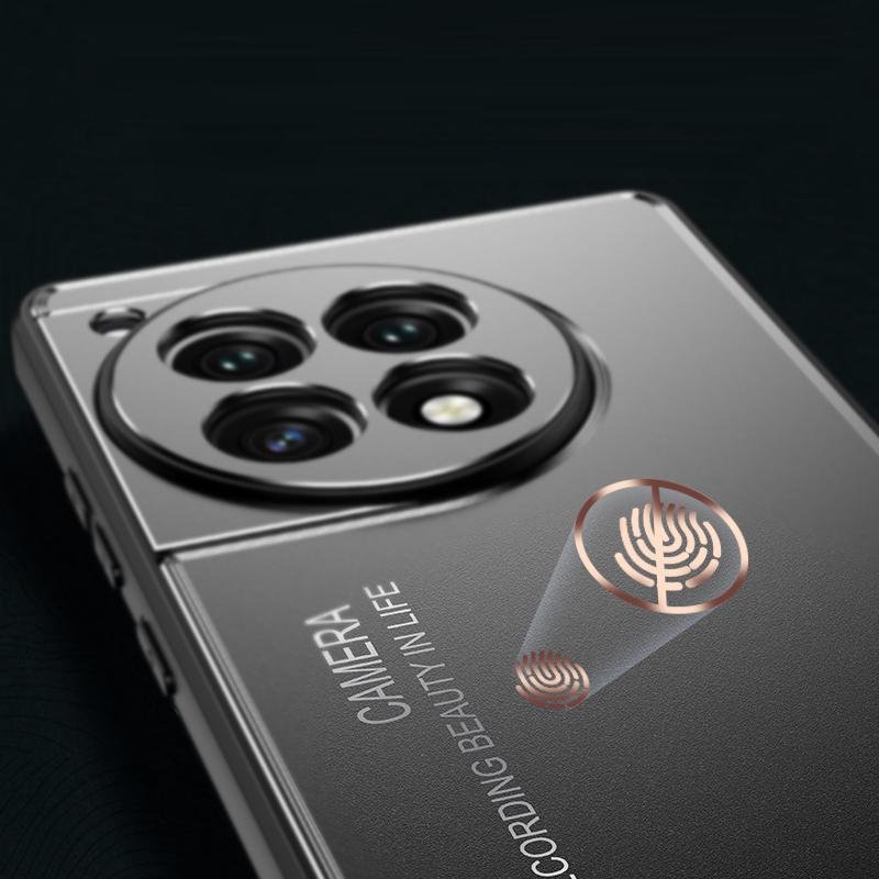 For OnePlus Ace 3 5G/12R 5G Phone Case TPU+Aluminium Alloy Heat Dissipation Back Shell