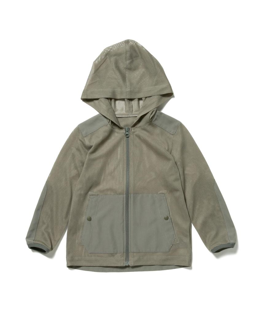 Snow Peak Barnes Insektbeskyttelsesnettjakke Ytter 110 JK-25SK001, Jakke, Barn, Oliven,