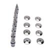 8Pcs Speaker Spike Pad Set Copper Height Adjustable Turntable Speaker Shock Absorption Feet Set for 