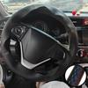 Auto Interior Accessories Hand Sewing Perforated Anti-Slip Artificial Leather Steering Wheel Cover  For Honda CR-V 2012- 2016