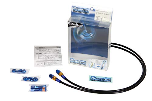 

SWAGE LINE Front Brake Hose Kit Aluminum (Gold/Blue) Black Smoke XJR1300 00-14