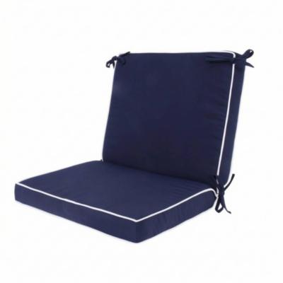 4 Pieces Seat-and-Backrest Cushion with Tie Straps Anti-Slip Cushions Washable