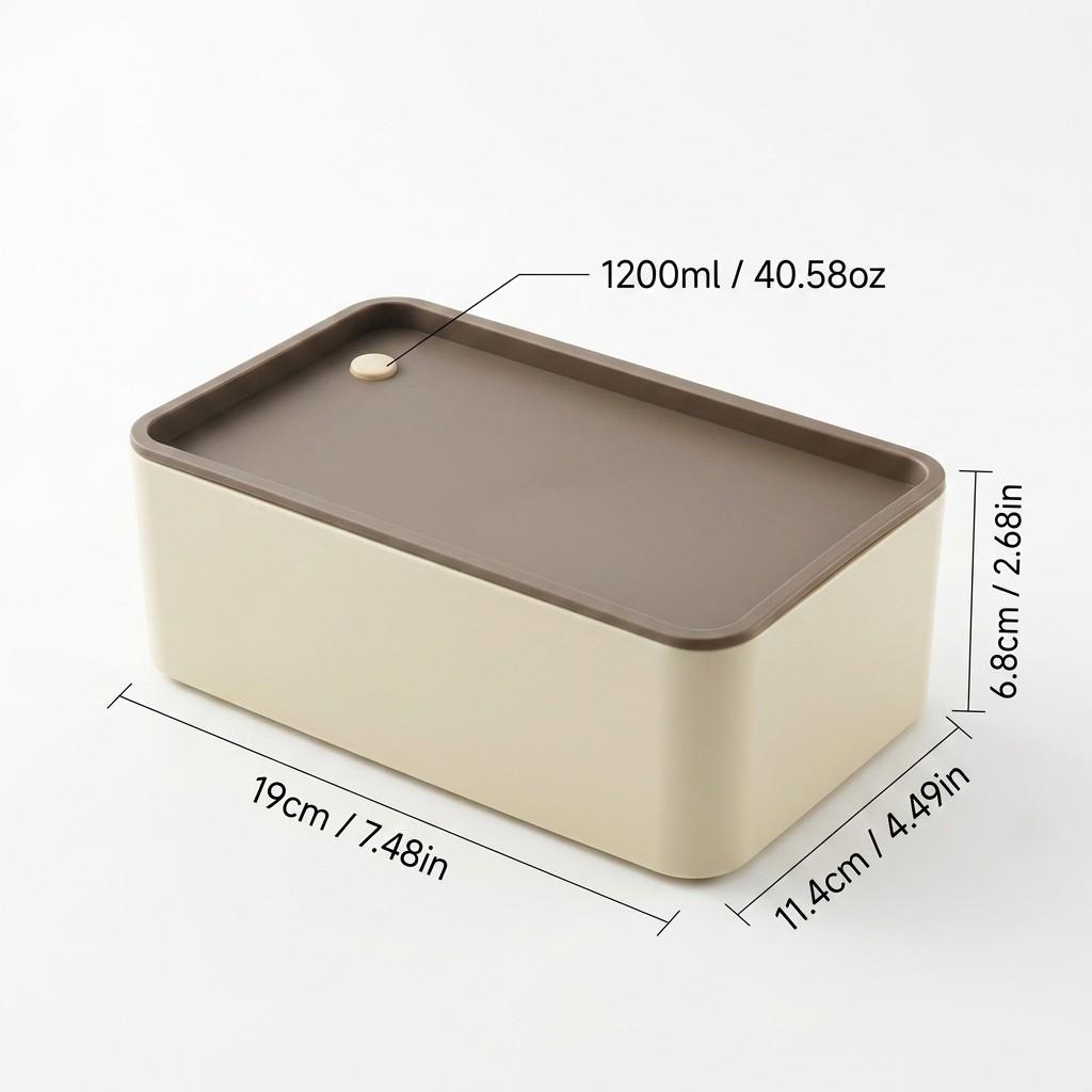 Reusable Plastic Bento Box For Kids Students Camping Picnic Sealed Lunch Box Microwave Heatable Portable Food Storage Container