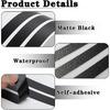 TOMALL 6pcs Car Side Vent ert Stripe Vinyl Stickers Compatible with Chevrolet Camaro 2010-2015 Inlay Side Vent Gill Decals for Car (Matte Black)