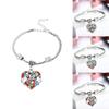 Exquisite Family Members Inlaid Colorful Rhinestone Love Heart Bracelet Gift For Loved Ones