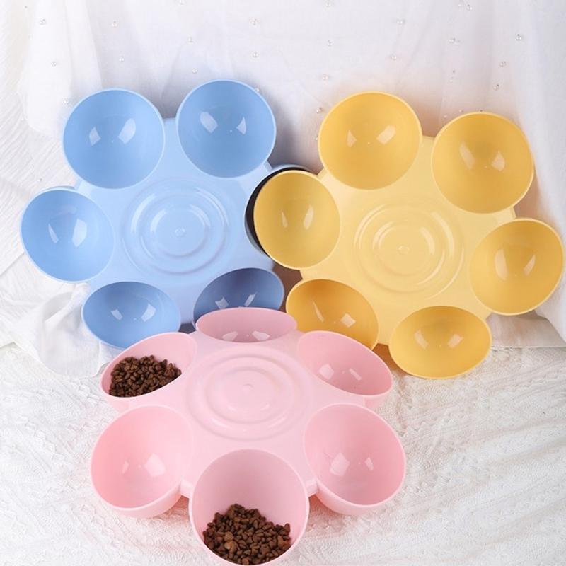 for Cat Bowl Anti-Slip Bottom Dispenser 6 4in Tilted Bowls for Food and Wat