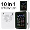 10-in-1 Air Quality Monitor Real-Time Air Quality Meter with Display Temperature Humidity Detector for Home Office School