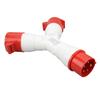3 Way Industrial Plug Multifunctional 5 Cores 3P N E 16A IP44 Waterproof Y Type Industrial Aviation