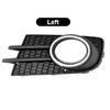 Fog Light Bezel Cover For Volkswagen Tiguan 2012-2018 Front Bumper Lamp Frame With Black/Chrome Ring Car Light Accessories