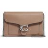 Tabby 20 Woc Logo Leather Chain Shoulder Crossbody Clutch Small Women Bags Light-Brown 89364-LHTAU