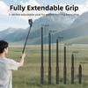 Retractable Camera Mount Rod 16.5-73.5cm Ranging Lightweight Aluminum Alloy Stabilizers Suitable for Outdoor Photography